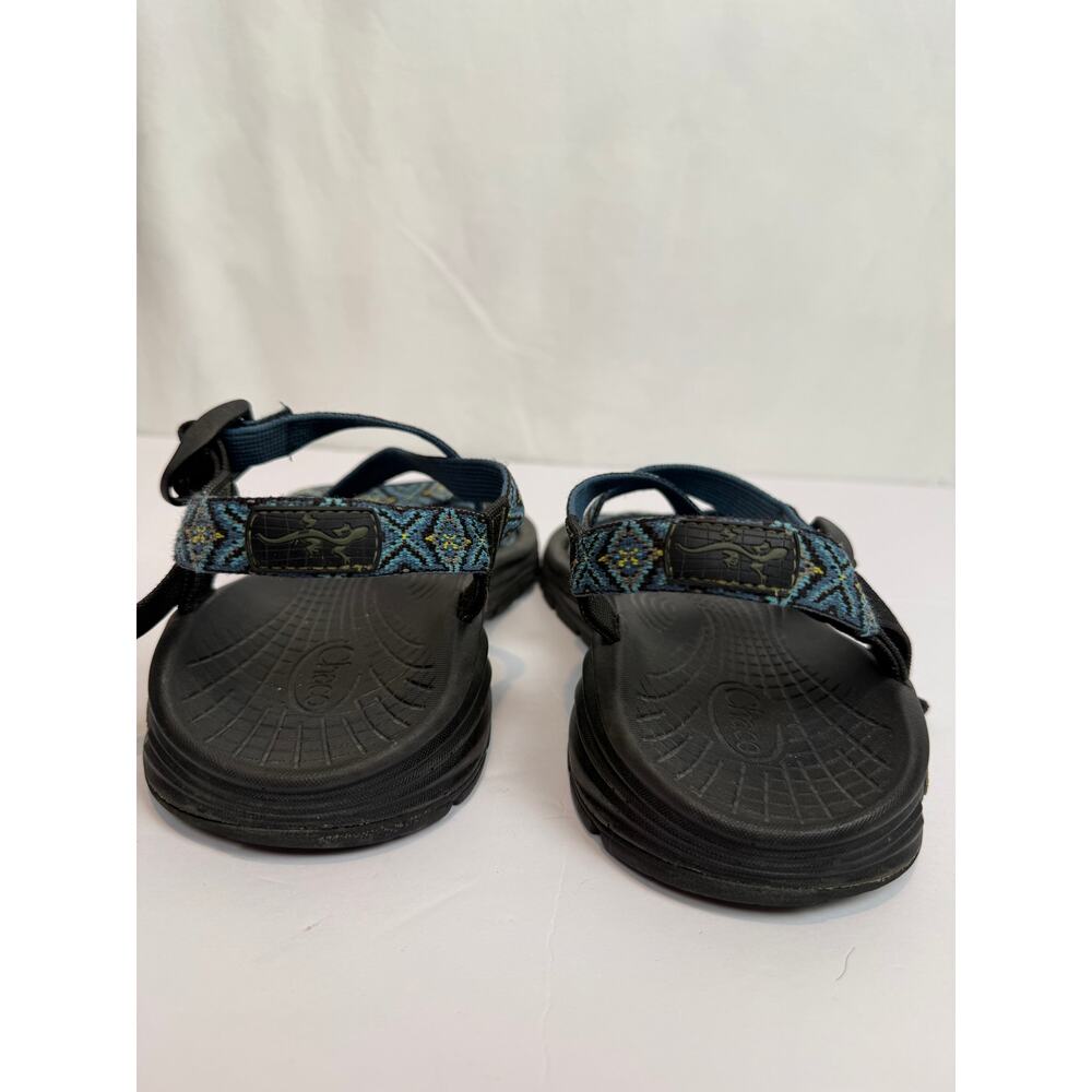 Chaco Z/Volv Men's Sport Sandal Size 13M Blue Geometric Diamond EcoTread Hiking - Picture 5 of 9
